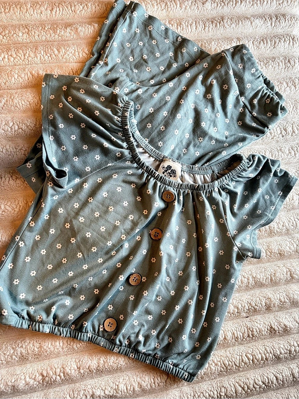 Lily Bleu Girls Floral Dress Blue Size Small Like New